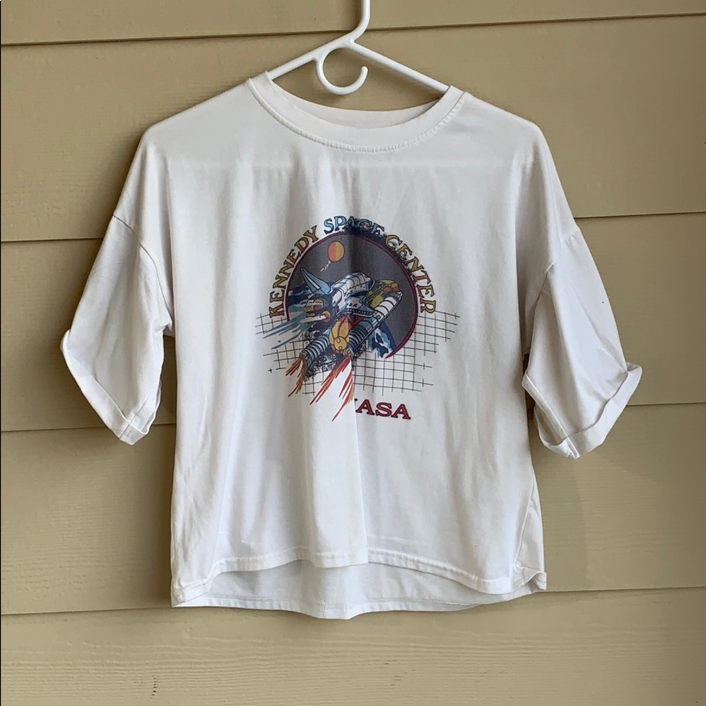 White Graphic Tee